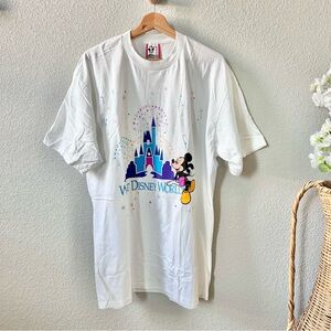 80’s Disney Designs Walt Disney World T-shirt White Made In USA XL